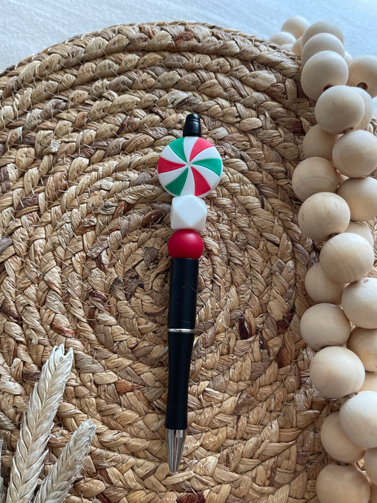 Candy Cane Swirls Pen