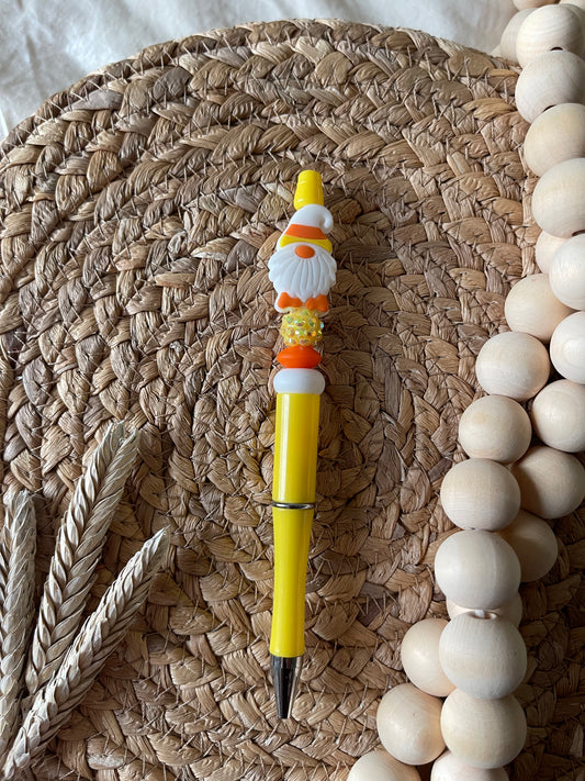 Candy Corn Gnome Pen