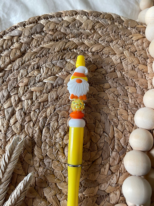 Candy Corn Gnome Pen