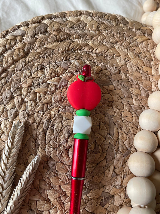 Solid Red Apple Pen